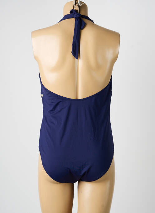 Maillot de bain 1 pièce stretch haut soutien-gorge moulé bleu ADMAS femme