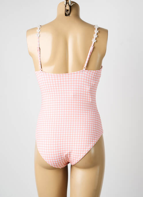 Maillot de bain 1 pièce stretch rose YSABEL MORA femme