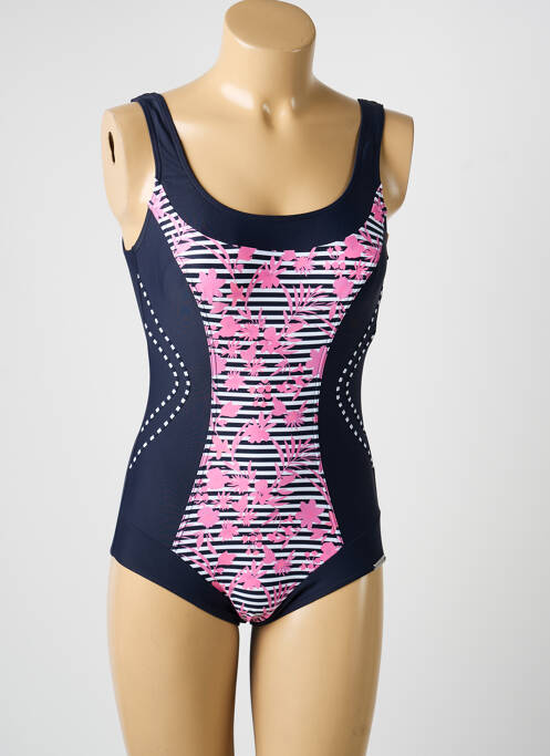 Maillot de bain 1 pièce imprimé fantaisie noir SUNMARIN femme