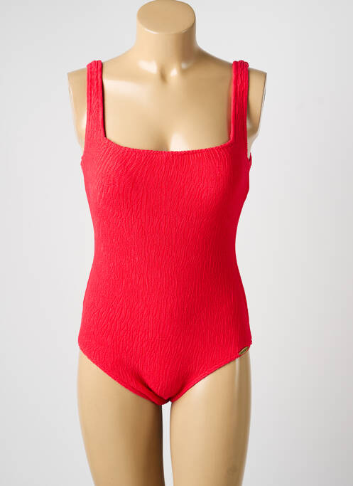 Maillot de bain 1 pièce stretch haut soutien-gorge moulé rose SUNFLAIR femme