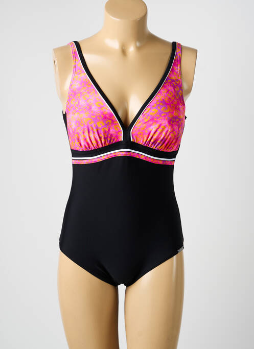 Maillot de bain 1 pièce imprimé fantaisie haut soutien-gorge moulé noir SUNMARIN femme