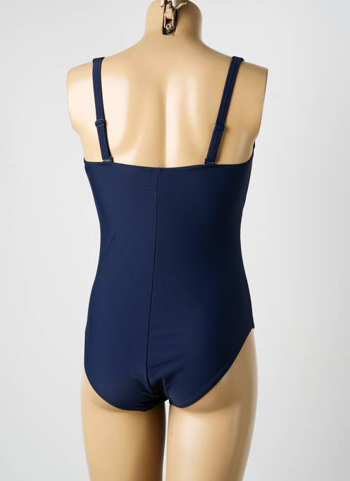 Maillot de bain 1 pièce imprimé fantaisie haut soutien-gorge moulé bleu SUNMARIN femme