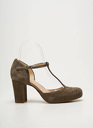 Sandales/nu pieds talon bottier talon de 7 à 9cm vert UNISA femme
