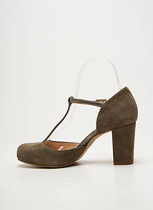 Sandales/nu pieds talon bottier talon de 7 à 9cm vert UNISA femme