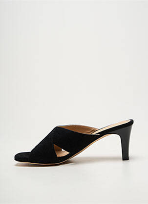 Mules/sabots semelle extérieure cuir talon de 7 à 9cm noir UNISA femme