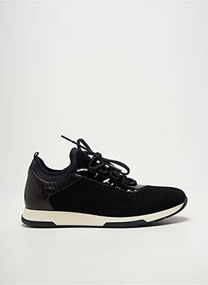 Baskets tissage satiné talon plat jusqu'à 3cm noir UNISA femme