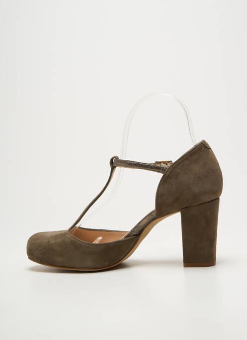 Sandales/nu pieds talon bottier talon de 7 à 9cm vert UNISA femme