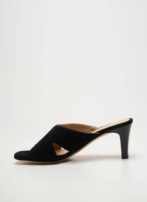 Mules/sabots semelle extérieure cuir talon de 7 à 9cm noir UNISA femme
