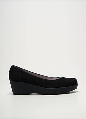 Ballerines bout rond talon de 4 à 6cm noir UNISA femme