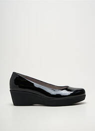 Ballerines matière lisse talon de 4 à 6cm noir UNISA femme