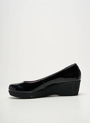 Ballerines matière lisse talon de 4 à 6cm noir UNISA femme