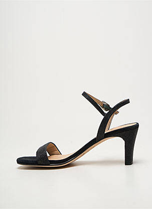 Sandales/nu pieds tissage satiné talon de 7 à 9cm noir UNISA femme