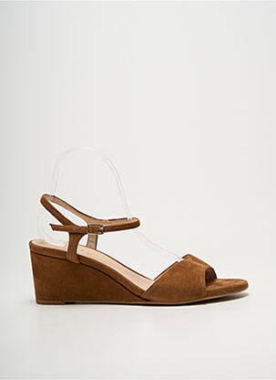 Sandales/nu pieds fermeture bride(s) talon de 7 à 9cm marron UNISA femme