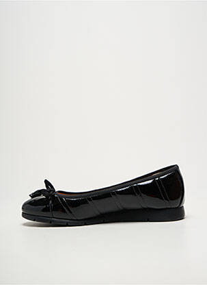 Ballerines tissage satiné talon plat jusqu'à 3cm noir UNISA femme