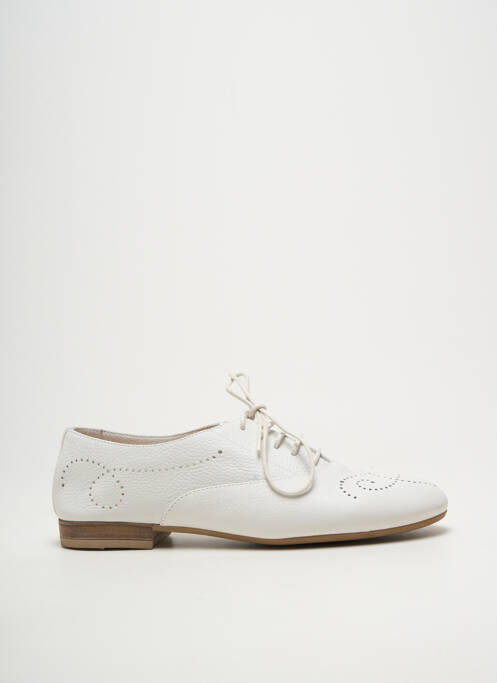 Derbies bout rond talon plat jusqu'à 3cm blanc UNISA femme