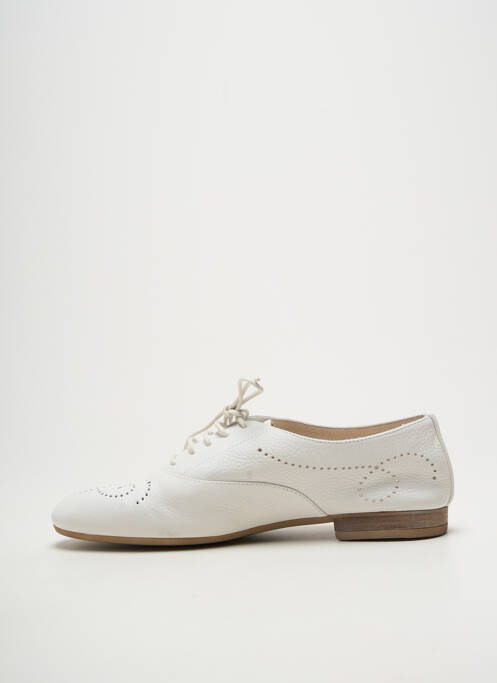 Derbies bout rond talon plat jusqu'à 3cm blanc UNISA femme