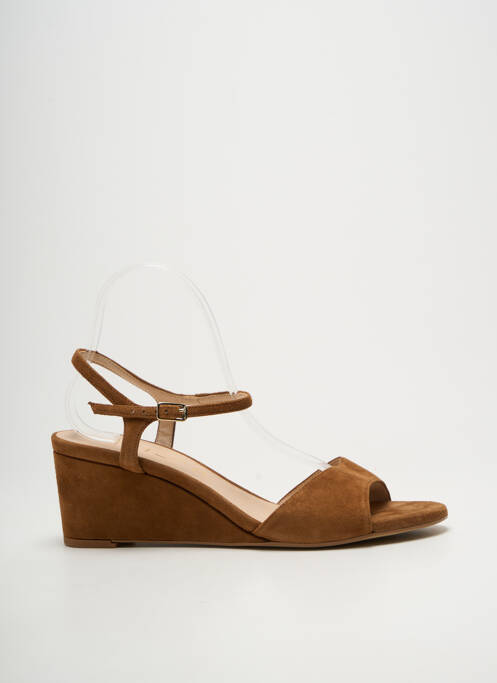 Sandales/nu pieds fermeture bride(s) talon de 7 à 9cm marron UNISA femme