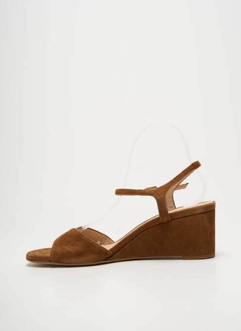 Sandales/nu pieds fermeture bride(s) talon de 7 à 9cm marron UNISA femme
