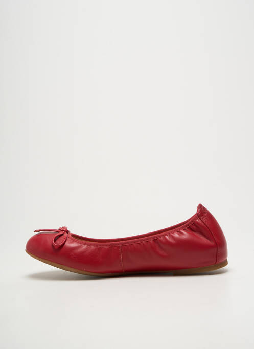 Ballerines bout rond talon plat jusqu'à 3cm rouge UNISA femme