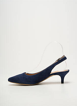 Escarpins fermeture boucle(s) talon de 4 à 6cm bleu UNISA femme