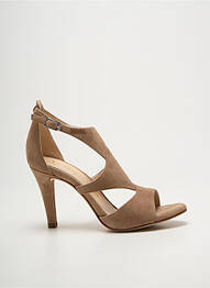 Sandales/nu pieds talon aiguille talon de 7 à 9cm marron UNISA femme