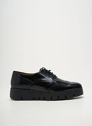 Derbies tissage satiné talon de 4 à 6cm noir UNISA femme