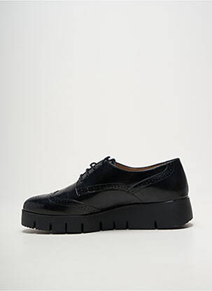 Derbies tissage satiné talon de 4 à 6cm noir UNISA femme