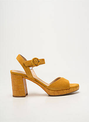 Sandales/nu pieds talon bottier talon de 7 à 9cm jaune UNISA femme