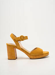 Sandales/nu pieds talon bottier talon de 7 à 9cm jaune UNISA femme