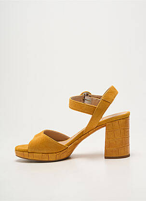 Sandales/nu pieds talon bottier talon de 7 à 9cm jaune UNISA femme