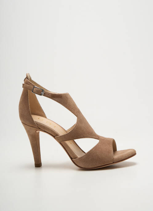 Sandales/nu pieds fermeture boucle(s) talon de 7 à 9cm marron UNISA femme