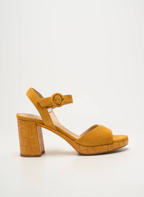 Sandales/nu pieds talon bottier talon de 7 à 9cm jaune UNISA femme