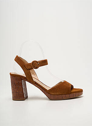 Sandales/nu pieds talon bottier talon de 7 à 9cm marron UNISA femme