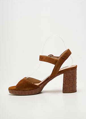 Sandales/nu pieds talon bottier talon de 7 à 9cm marron UNISA femme