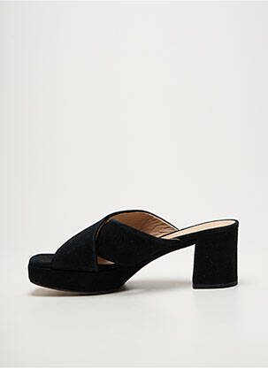 Mules/sabots bout ouvert talon de 7 à 9cm noir UNISA femme
