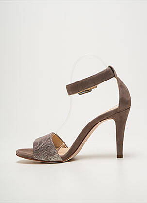 Sandales/nu pieds fermeture boucle(s) talon de 7 à 9cm gris UNISA femme