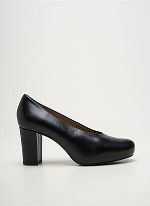 Escarpins tissage satiné talon de 7 à 9cm noir UNISA femme