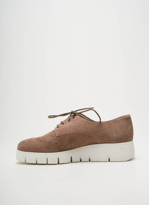 Derbies bout rond talon de 4 à 6cm marron UNISA femme