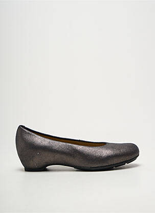 Ballerines bout rond talon de 4 à 6cm argent UNISA femme
