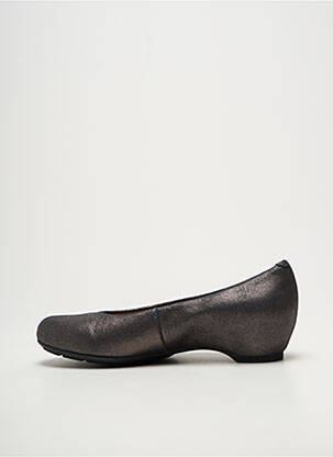 Ballerines bout rond talon de 4 à 6cm argent UNISA femme