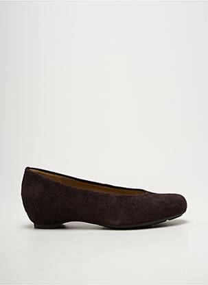 Ballerines bout rond talon de 4 à 6cm marron UNISA femme