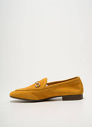 Mocassins chiquet talon plat jusqu'à 3cm jaune UNISA femme