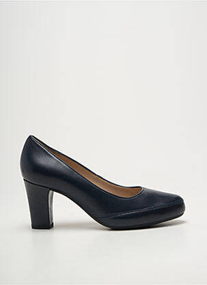 Escarpins talon bottier talon de 7 à 9cm bleu UNISA femme