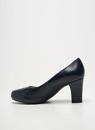 Escarpins talon bottier talon de 7 à 9cm bleu UNISA femme