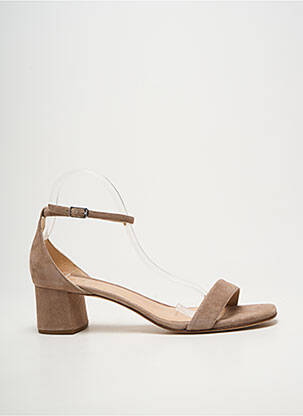 Sandales/nu pieds fermeture bride(s) talon de 4 à 6cm beige UNISA femme