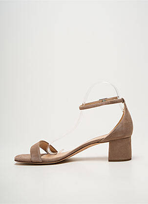 Sandales/nu pieds fermeture bride(s) talon de 4 à 6cm beige UNISA femme