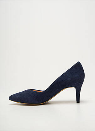 Escarpins bout pointu talon de 4 à 6cm bleu UNISA femme