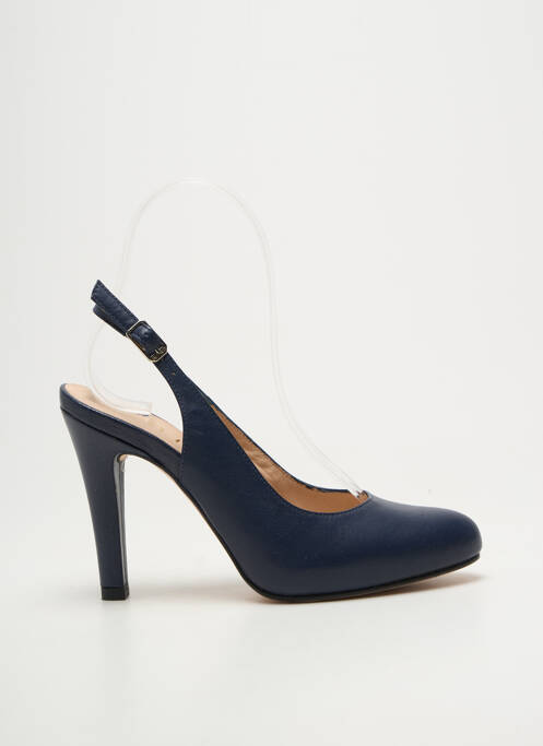 Escarpins fermeture boucle(s) talon haut de 10cm et plus bleu UNISA femme