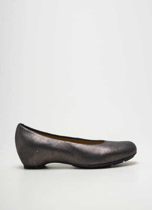 Ballerines bout rond talon de 4 à 6cm argent UNISA femme