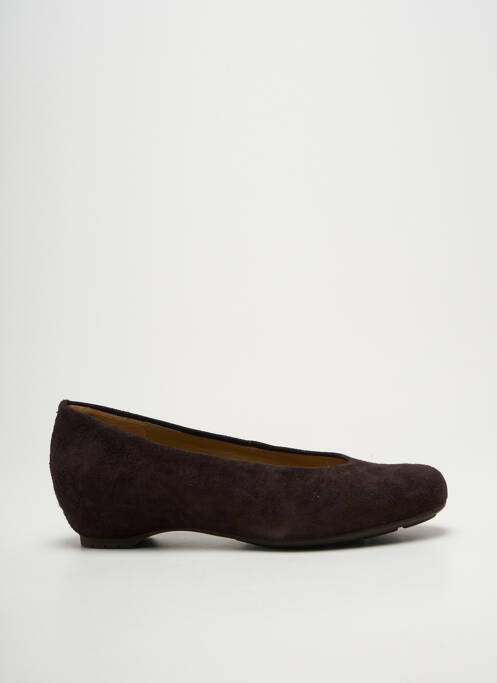 Ballerines bout rond talon de 4 à 6cm marron UNISA femme